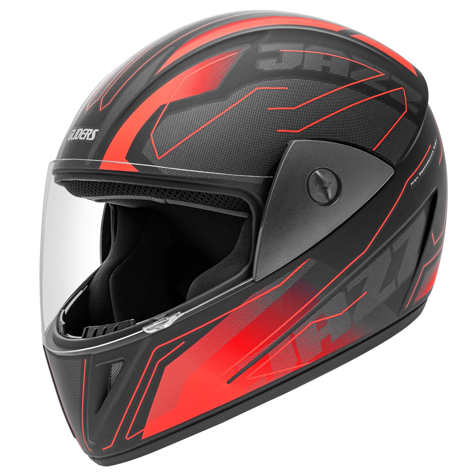 Gliders Jazz D10 Full Face Graphic Helmet with Clear Visor-image-32