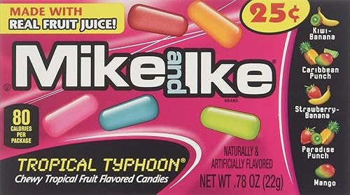 Mike and Ike Tropical Typhoon, 0.78 onzas (paquete de 24)