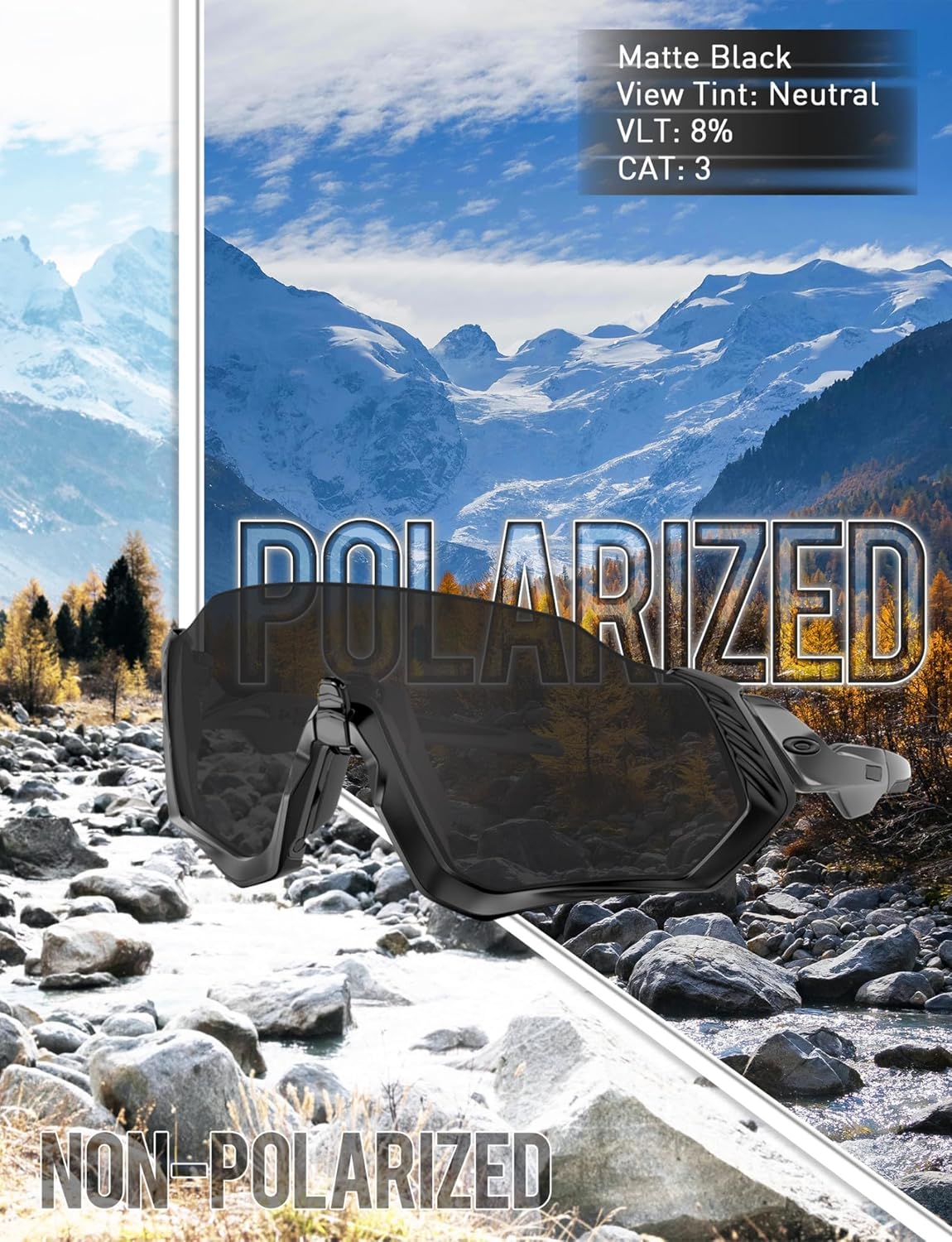 1.8MM Polycarbonate Replacement Lenses for Oakley Double Edge OO9380 66mm Sunglass Ultra Polarized