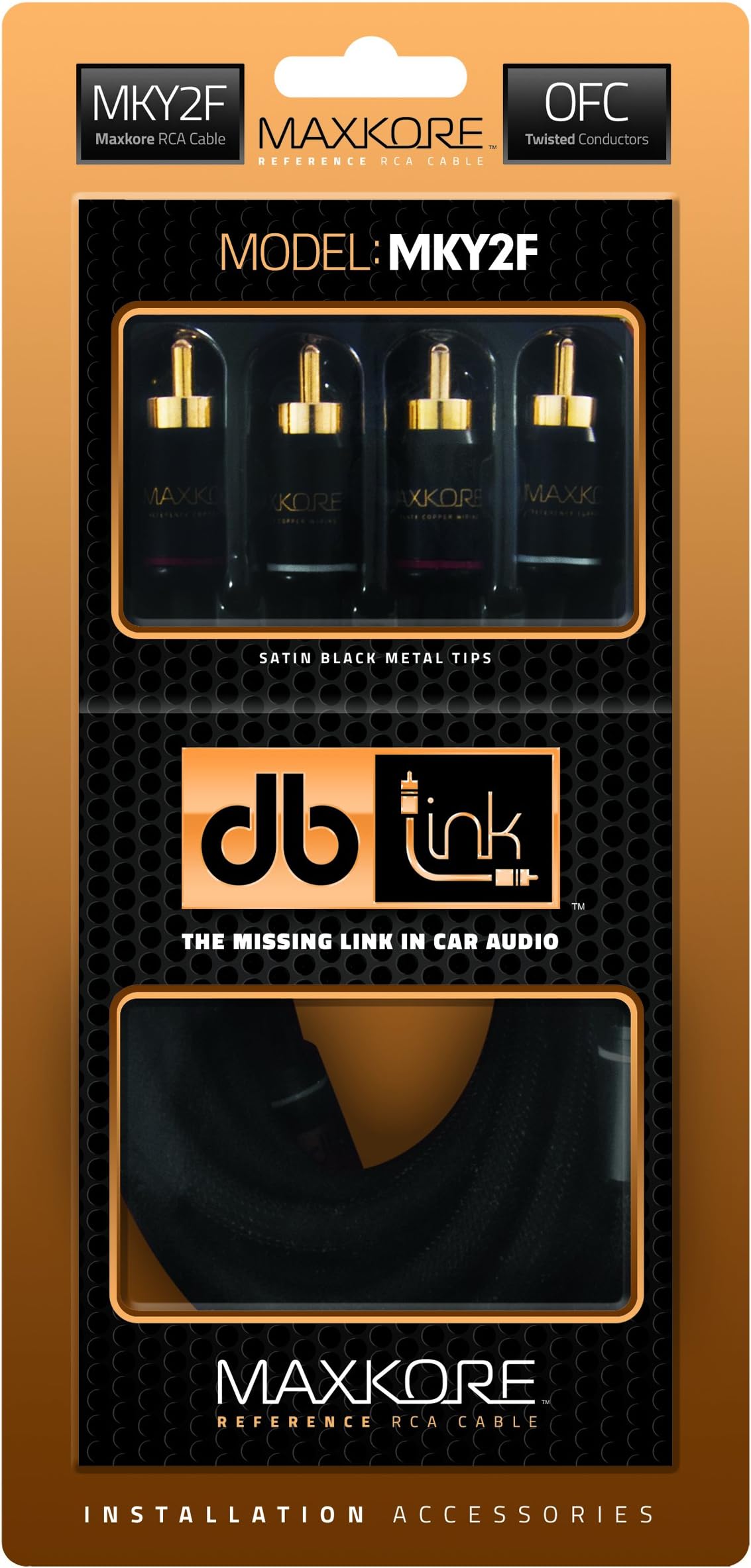 Maxkore MKY2F RCA 2-Female to 1-Male Y-Adaptor