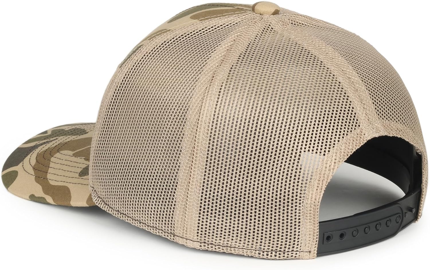 Don’t Tread on Me Camo Trucker Hat – American Flag Patch Snapback Baseball Cap, Woodland Mesh Back Hunting Hat, One Size - Image 7