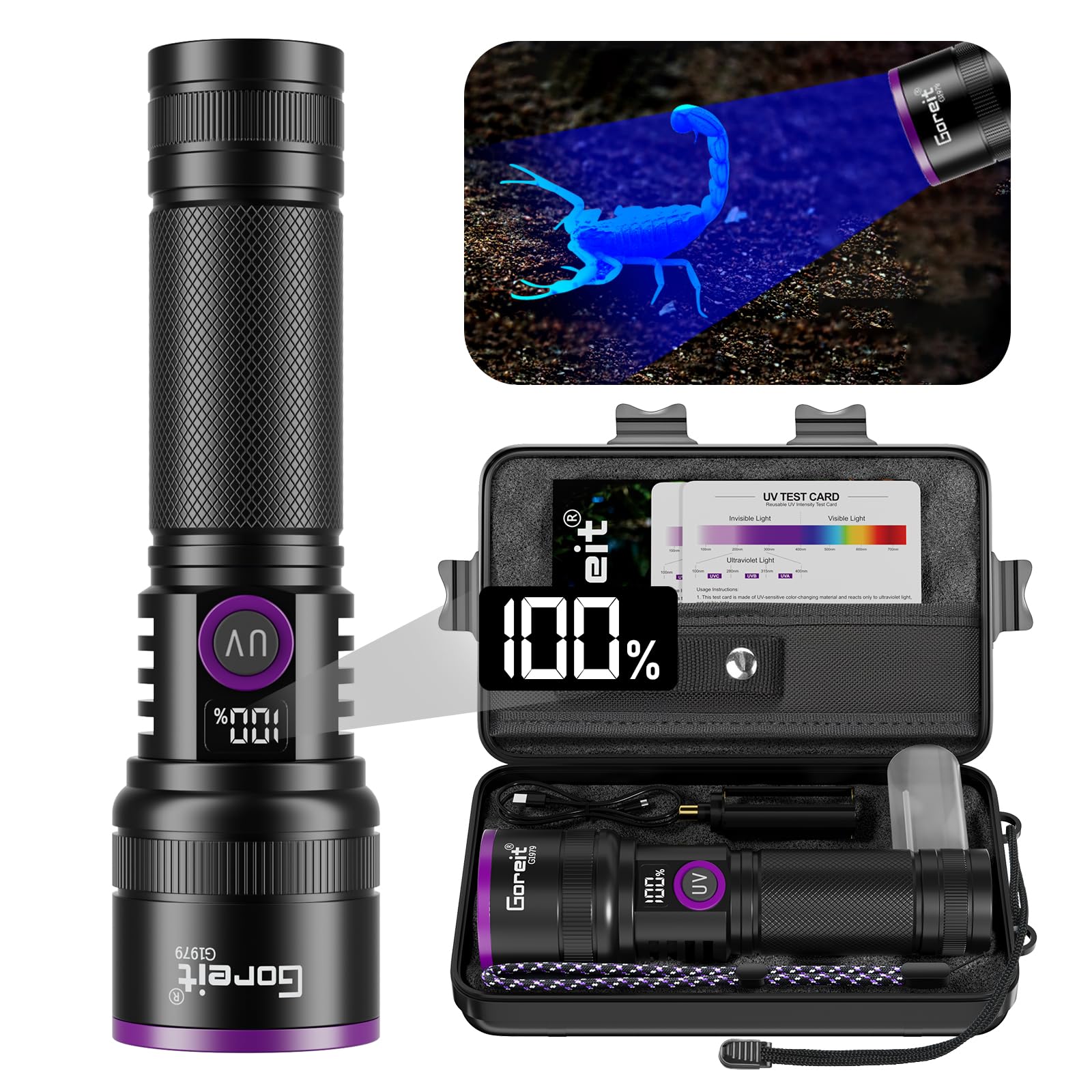 Goreit 365nm 30W