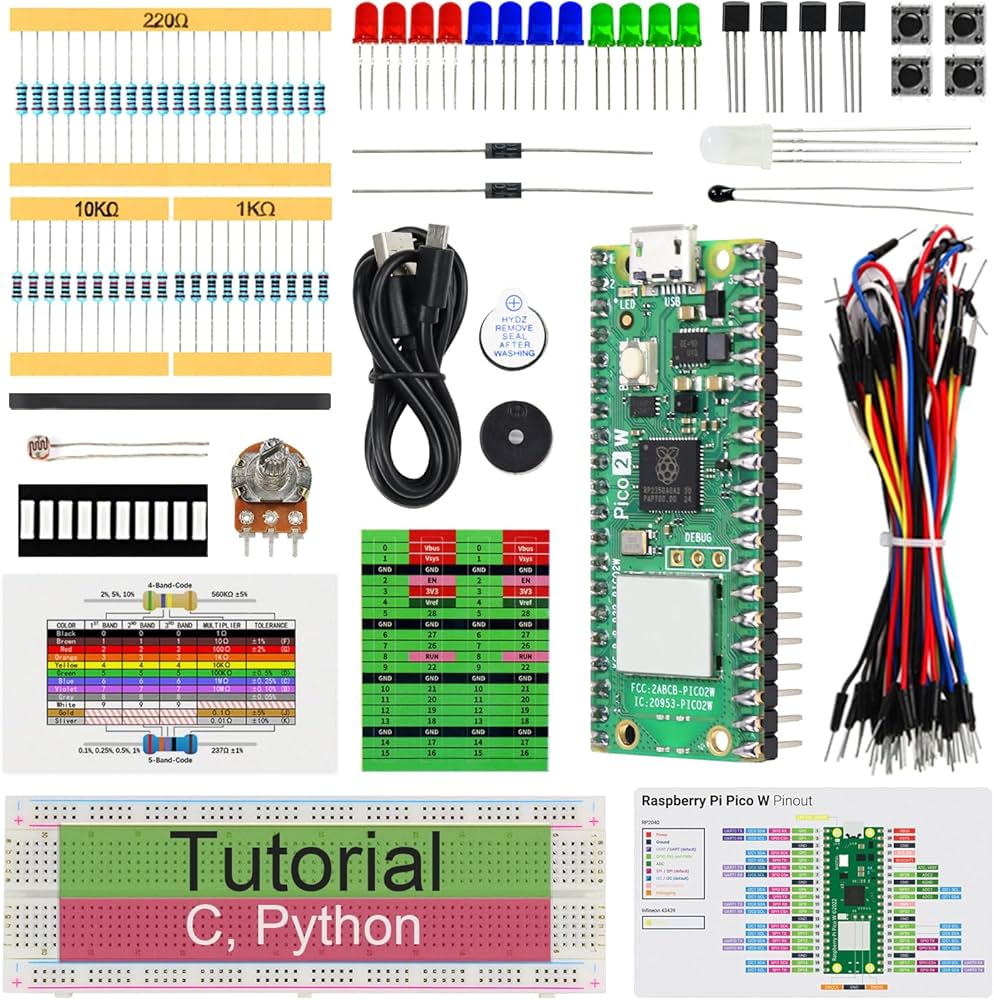 Amazon.co.jp: Freenove Raspberry Pi Pico 2 W基本スターターキット Amazon.co.jp: Freenove Raspberry Pi Pico 2 W基本スターターキット