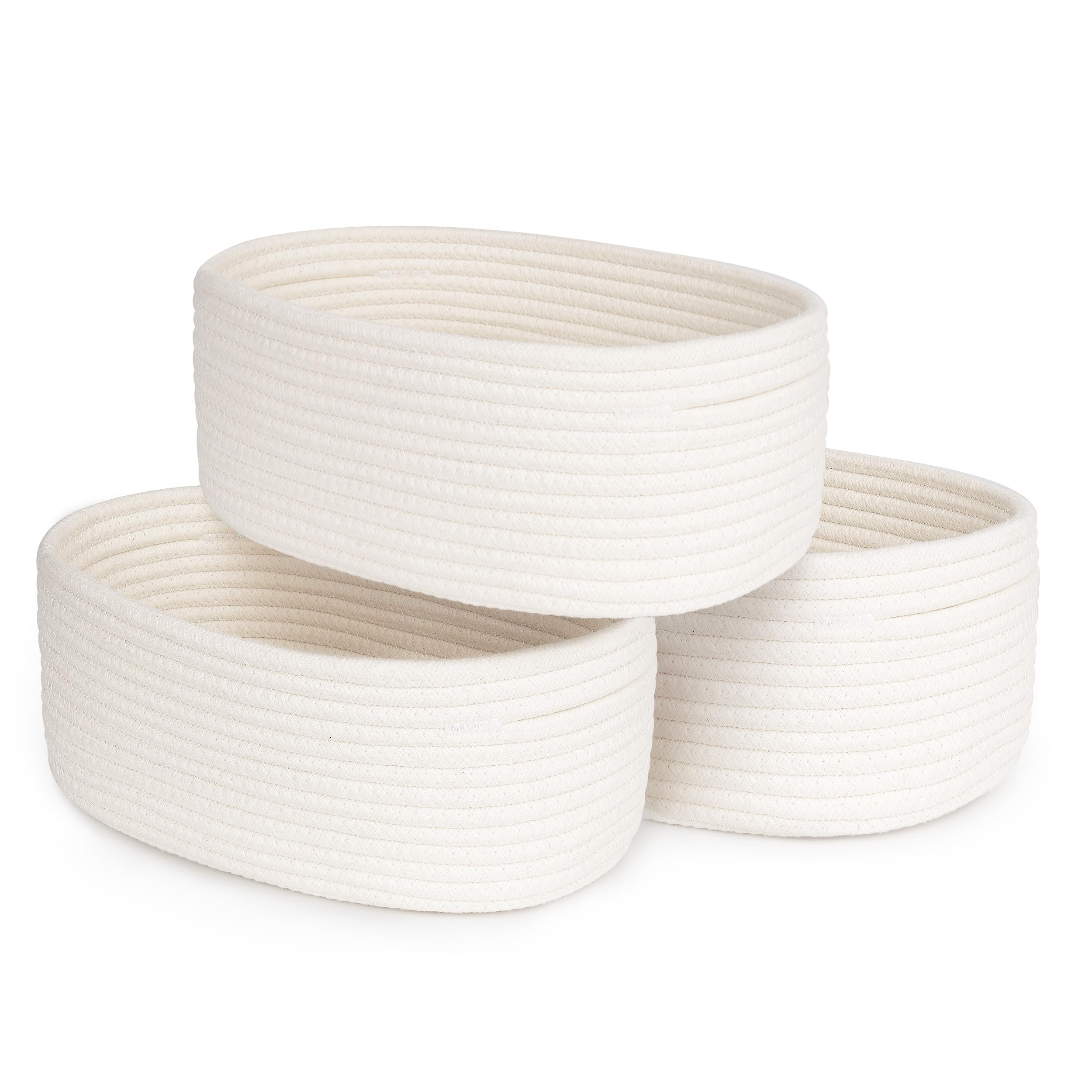 Cubes de rangement bohème AELS, paniers en coton pour étagères de salon et chambre