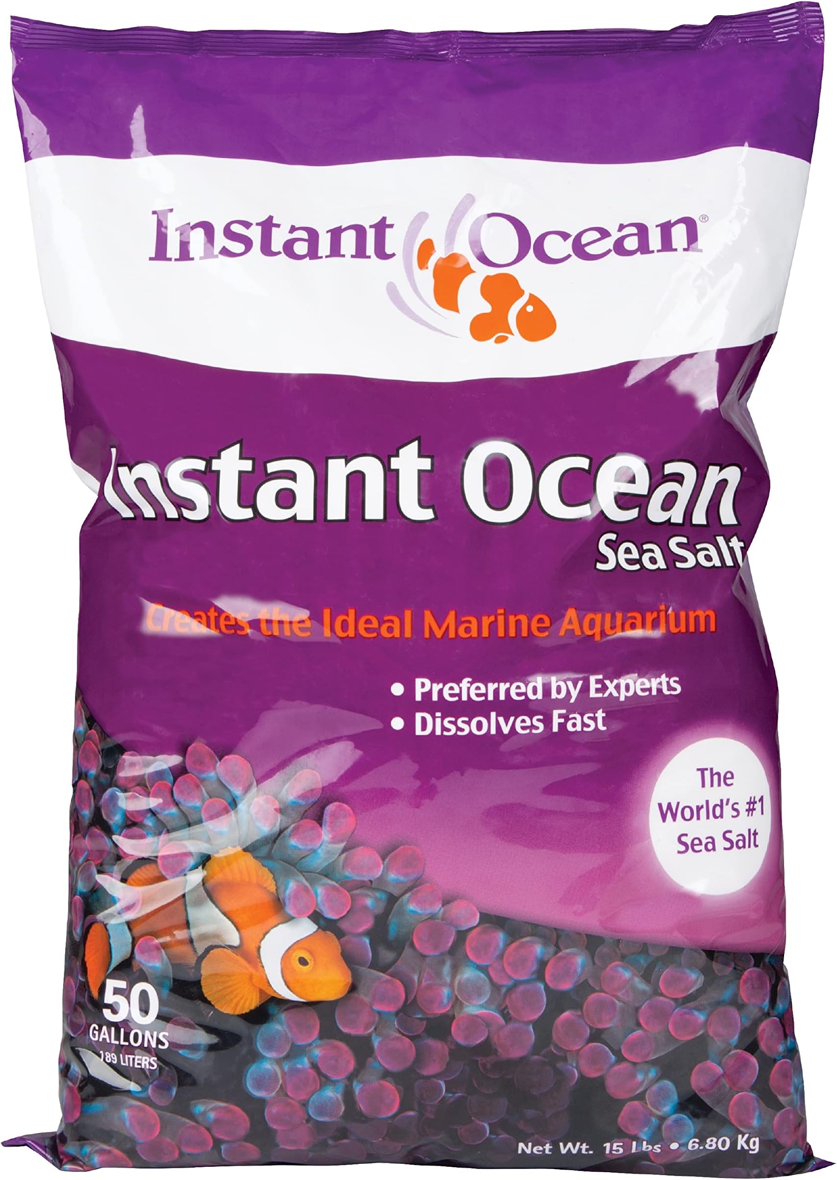 Instant Ocean Sea Salt, 50-Gallon