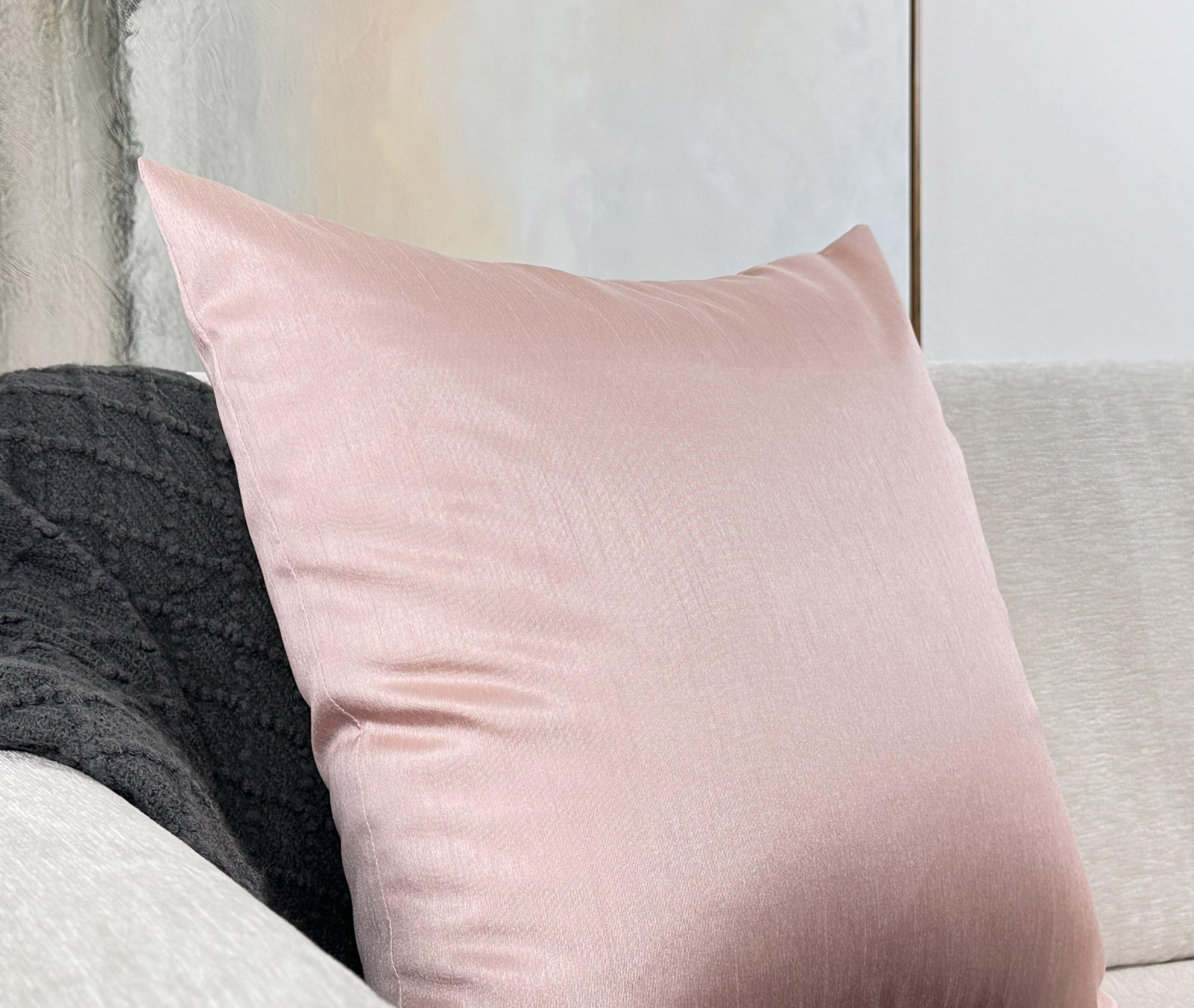 Amazon.co.jp: Aiking Home フェイクシルク クッションカバー ジッパー