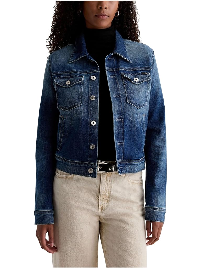 Blue AG Robyn Fitted Denim Jacket