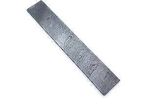 10-Inch Damascus Steel Blank Billets with 2-Inch Width