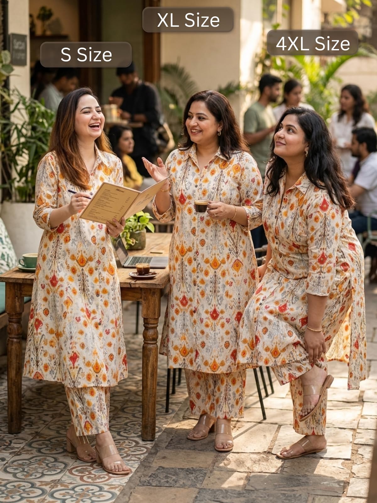 GRECIILOOKS Women Rayon Blend Ethnic Wear Formal Kurta Co-ord Set (GL-W1826&TR883-2XL-OFF White Off White) 2