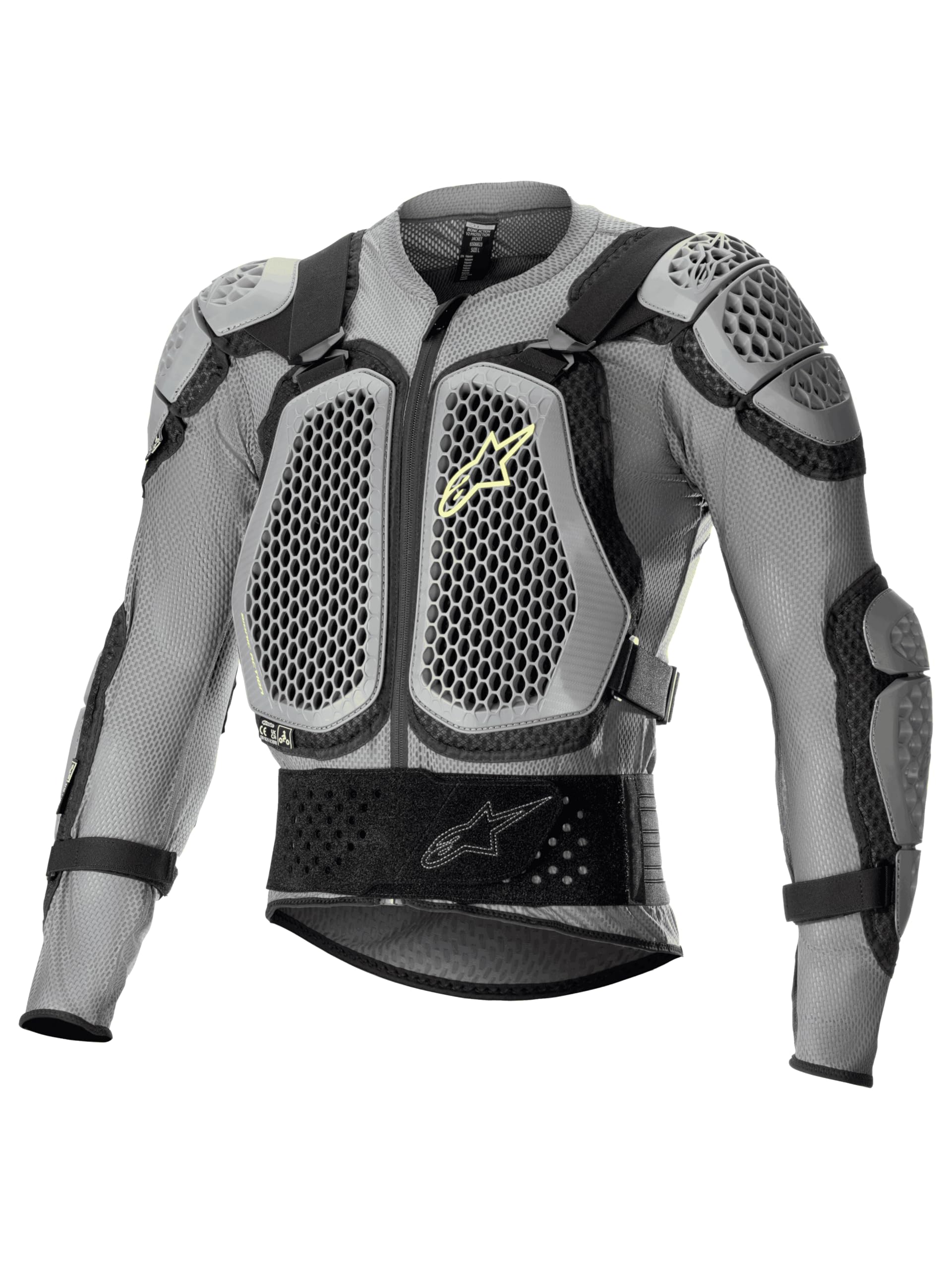 6506823-915-M: Bionic Action V2 Protection Jacket Greyblack Md