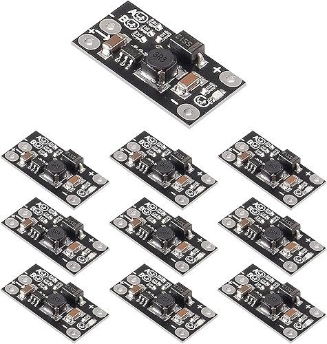 Miniatura 8 de AITRIP 20 unids 1.5A multifunción Mini Boost Module Step Up Board 3.7V a 5V 8V 9V 12V Step Up Board con indicador LED para DIY módulo de voltaje