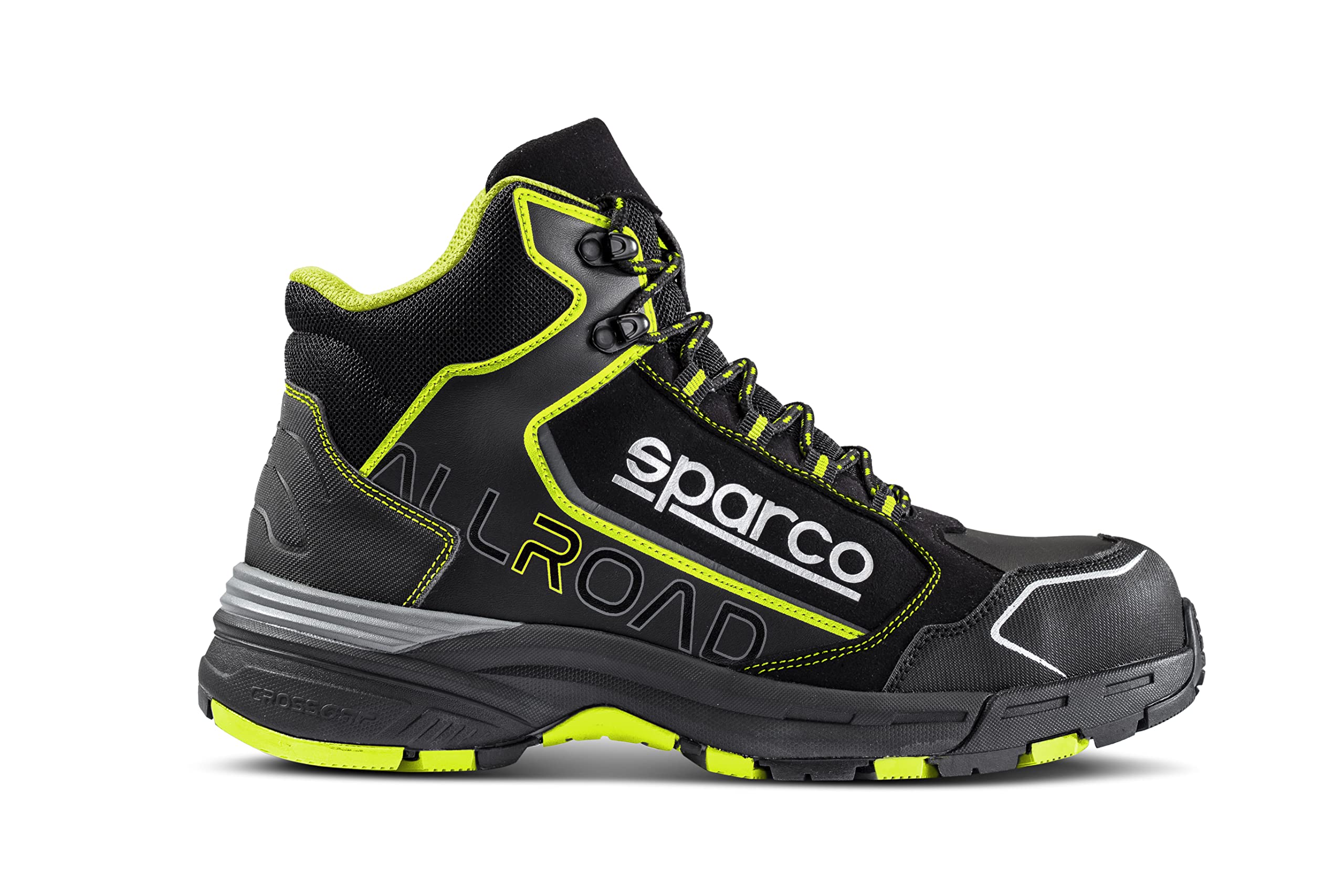 Sparco Allroad S3 SRC, Chaussures de Travail Anti-Chance Mixte, Fluo Jaune, 39 EU