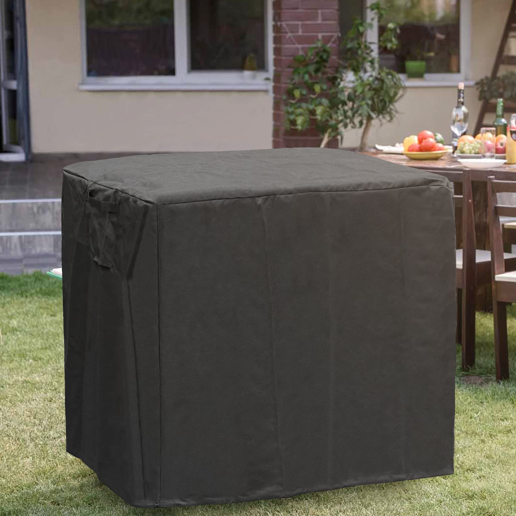 onlyfire 104 x 61 x 81 cm Housse de Chariot Plancha Exterieur - Bâche de Protection pour Barbecue - Oxford 600D - Imperméable - Anti-UV - Cordon de Serrage - Accessoire pour Barbecue
