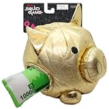 design LAB, Inc. Squid Game Official Merchandise | Plush Toys for Dogs | Gold Nesting Bank with Green Play Money | Interactive Play Toy for Indoor Fun