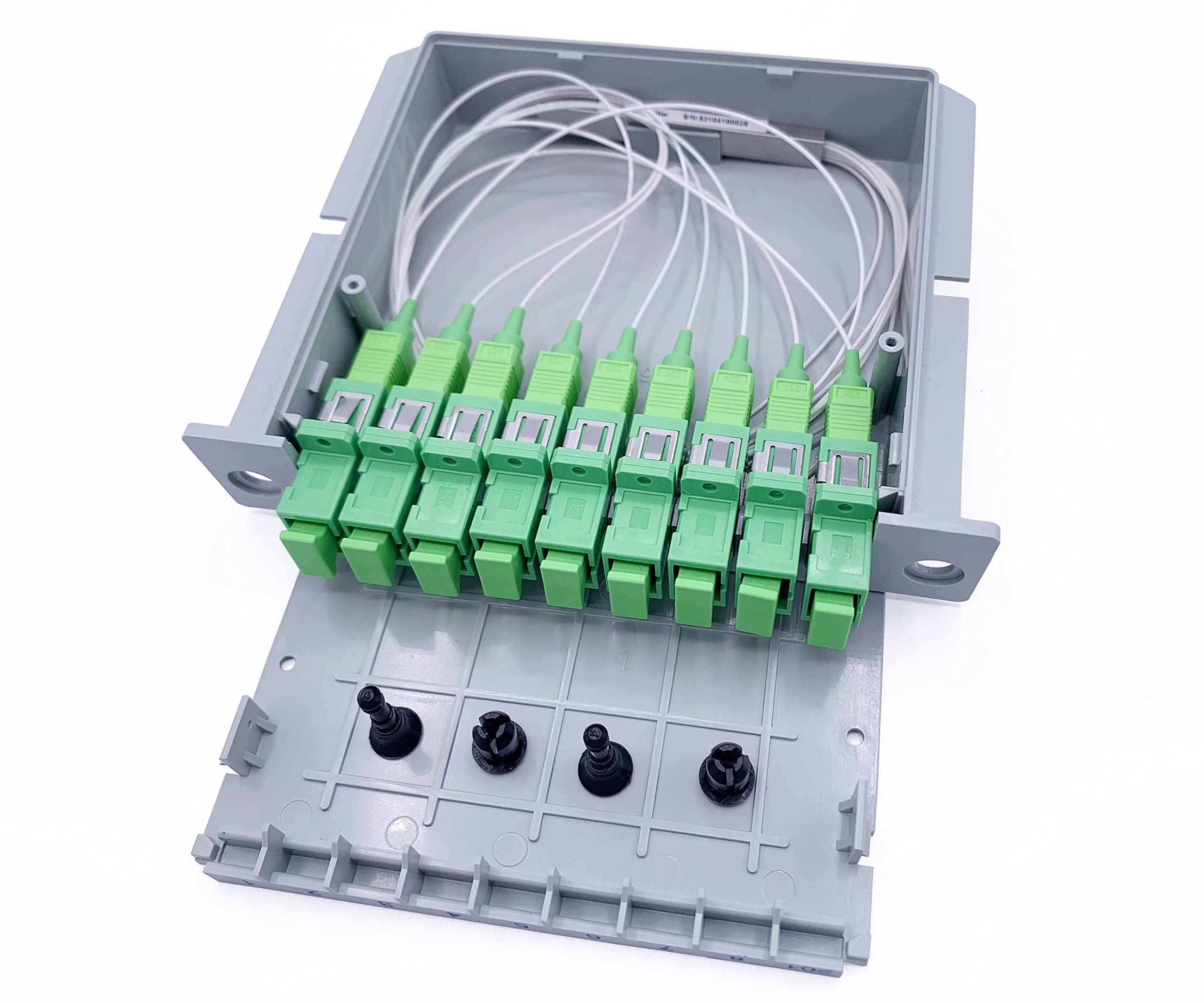 Separatore Ottico PLC SC/APC 1x4 Monomodale - Per Reti Fibra Ottica Domestica