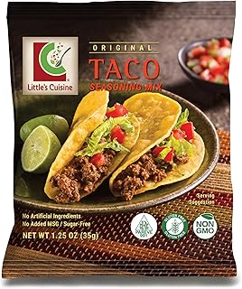 Little's Cuisine Original Taco Seasoning Mix (Case of 8) | Non-GMO, Suga...