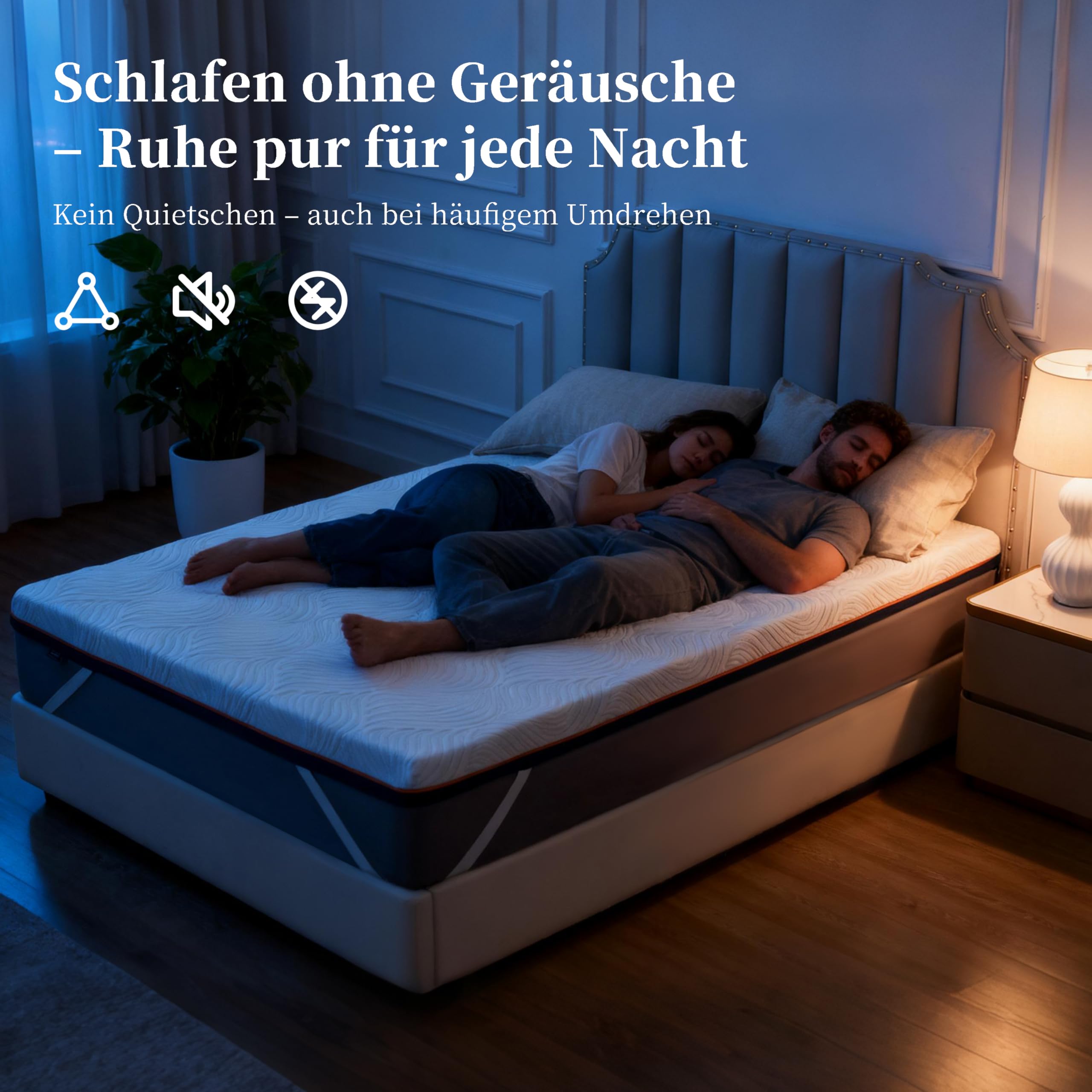 BedStory Topper 140 x 200 cm, 10 cm hoogte matrastopper van gel memory foam, H3 en H4 ademende topper met afneembare hoes voor matras, boxspringbed, slaapbank, Oeko-Tex-gecertificeerd