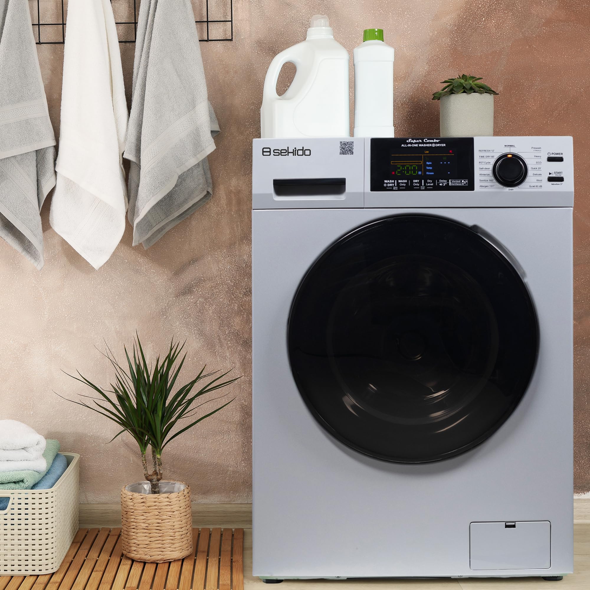 Amazon.com: Sekido All-in-One Washer Dryer VENTLESS/VENTED PET