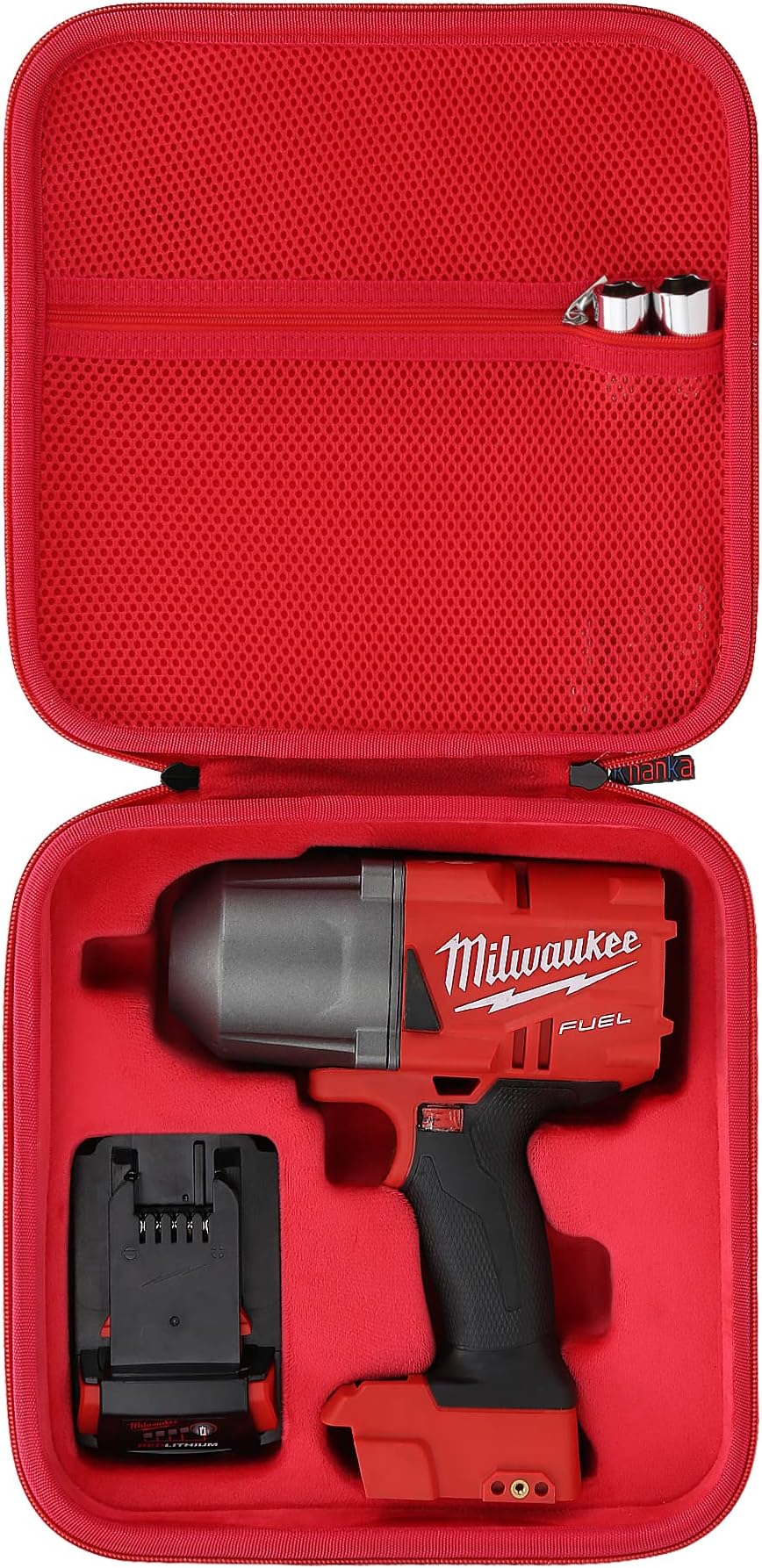 Hard Case Replacement for Milwaukee 2767-20 M18 FUEL High Torque 1/2" Impact Wrench, Case Only