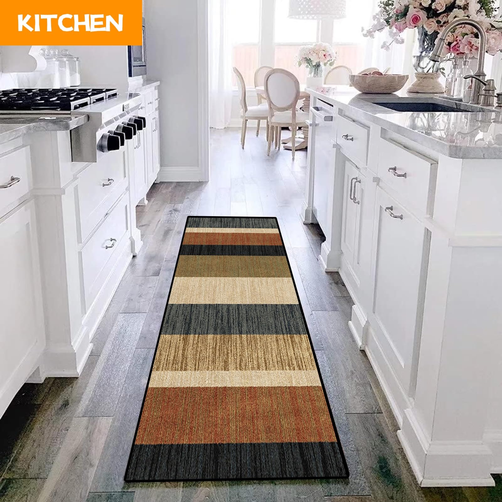 Amazon | 廊下敷き マルチロールカーペット 90 x 350 cm ズレない 騒音