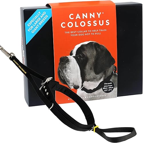 Miniatura 1 de Canny Colossus - Collar acolchado para la cabeza de perro, arnés de entrenamiento para perros de razas grandes, fácil de ajustar para dejar de tirar