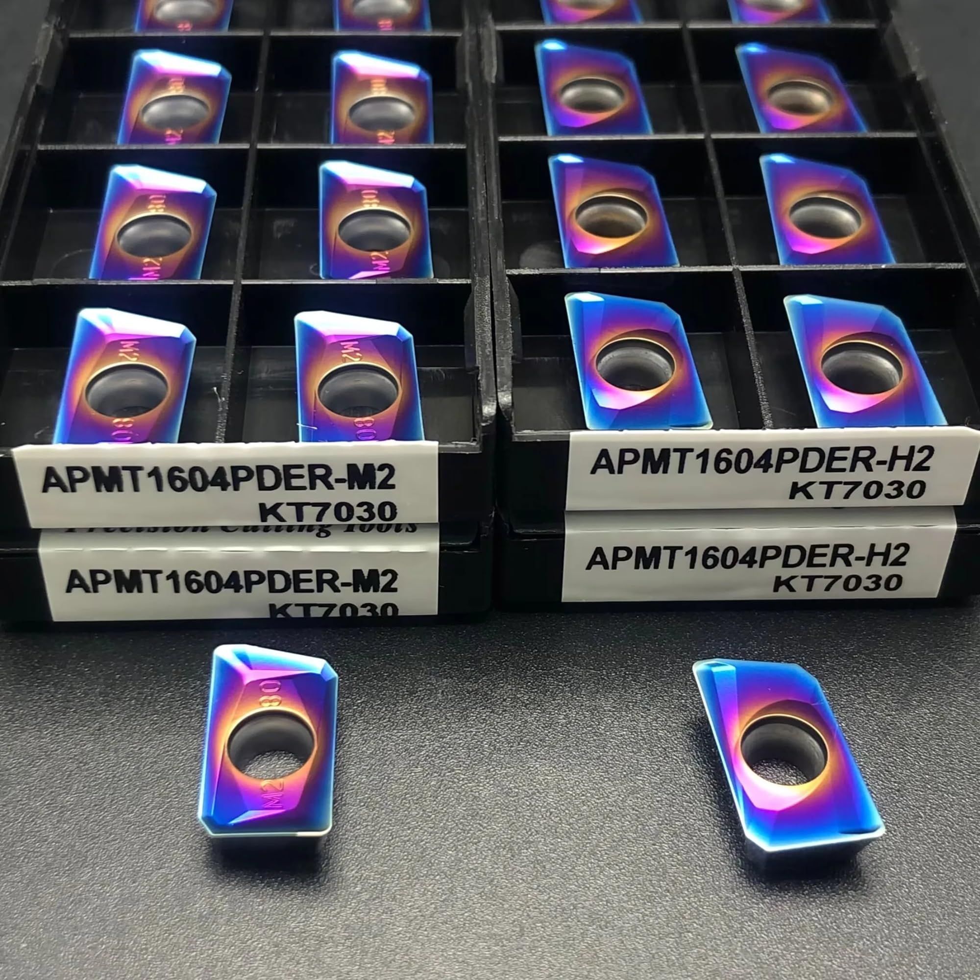 Inserto De Fresado Material Alta Dureza Acero Endurecido, 10 Uds(APMT1604H2 KT7030)