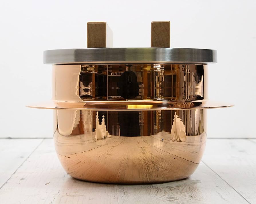 Amazon.co.jp: 新光堂 日本製 純銅 ごはんはどうだ! 5合釜(銅