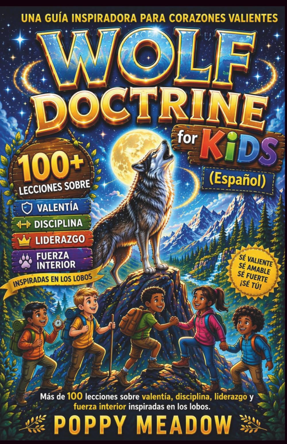 Wolf Doctrine for Kids (Espanol): Más de 100 lecciones sobre valentía, disciplina, liderazgo y fuerza interior inspiradas en los lobos.