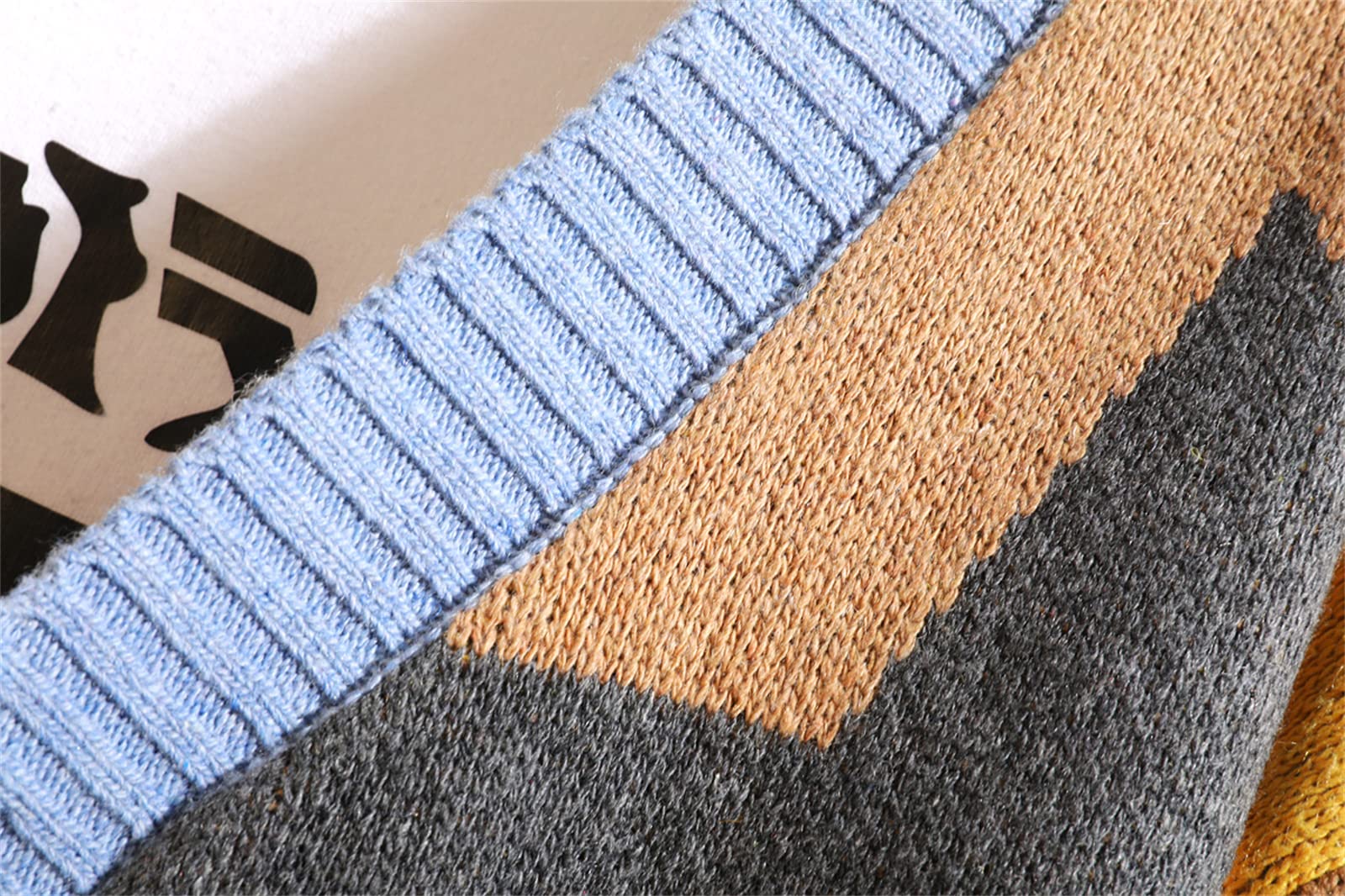 GURUNVANI Cardigan Sweater pour Hommes Pulls à Manches Longues en Tricot avec Boutons