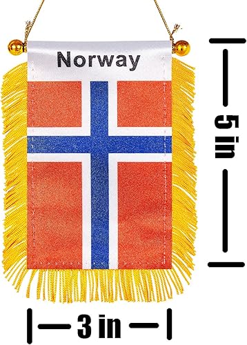 Miniatura 50 de ZXvZYT Bandera argentina colgante de ventana argentina de 3 x 5 pulgadas, mini banderas argentinas para decoración de espejo retrovisor, con ventosa