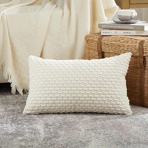 Miniatura 8 de Fancy Homi Paquete de 2 fundas de almohada decorativas azul marino de 16 x 16 pulgadas para sofá y cama, decoración moderna de estilo bohemio y