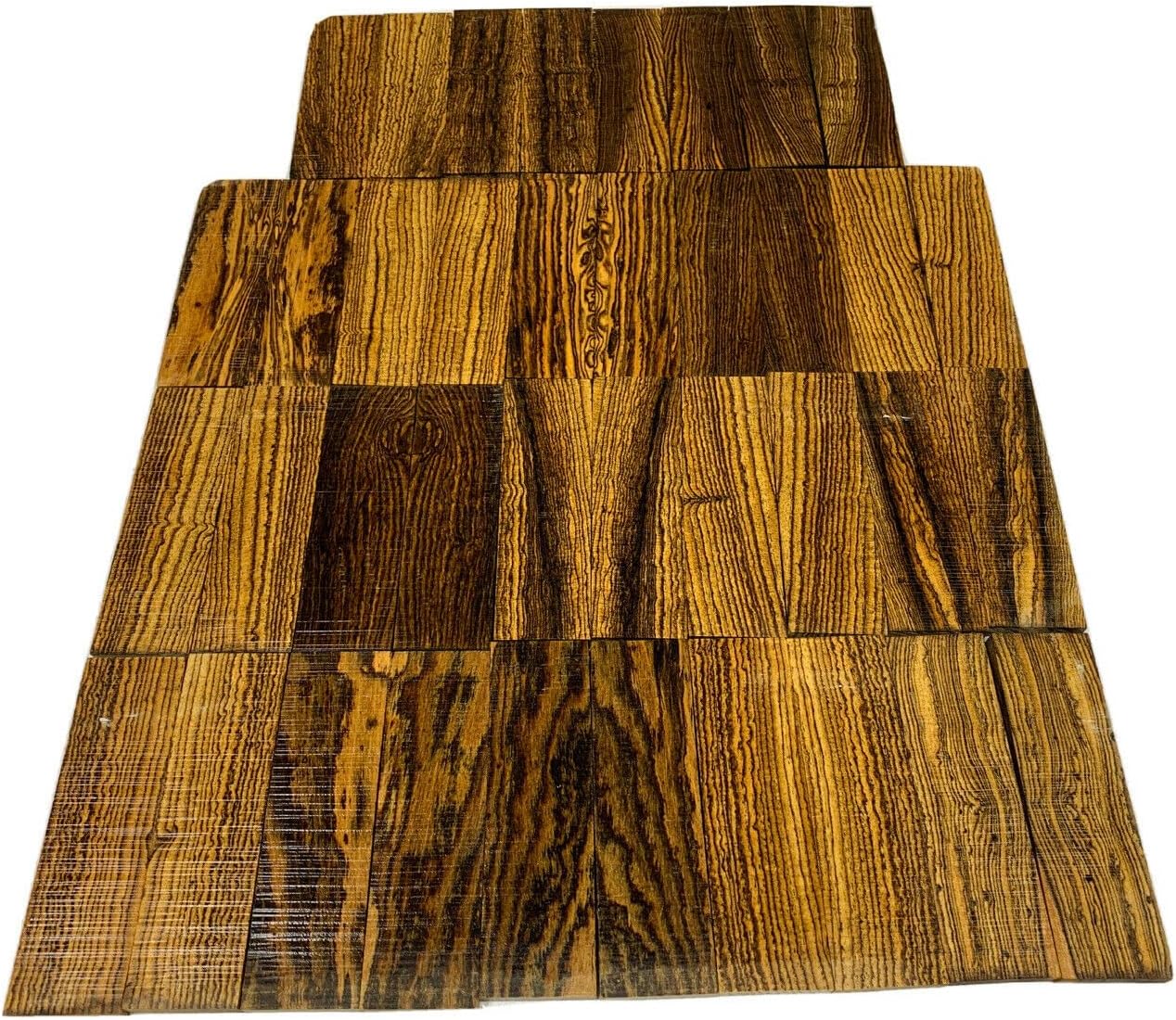 Lumber Wood for Woodworking - Construction - Landscaping 20 Sets, BOCOTE Wood Lumber/Knife Blank/Handle Book Unmatched 5" X 1-12 X 3/8