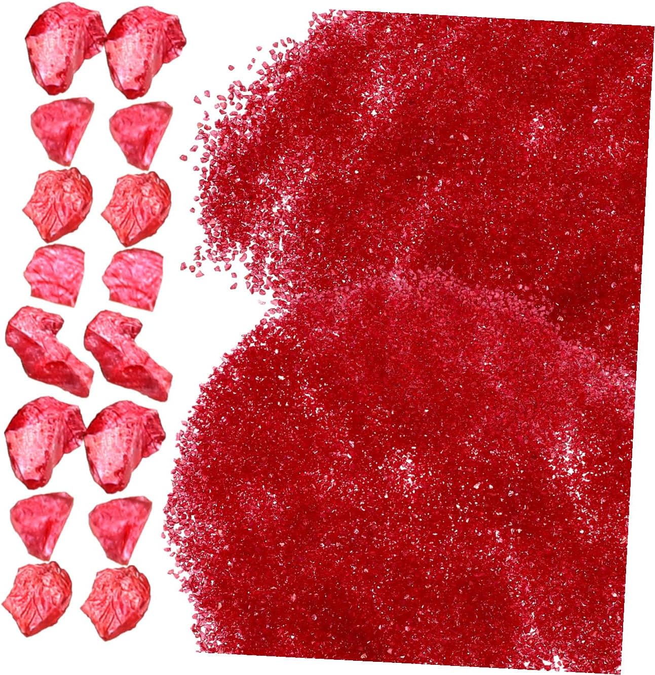 1bag Unique Glass Decorations Small Craft Materials for Table Scatters Manicure Decors Craft Supplies Decorative Glass Sands Vase Fillers