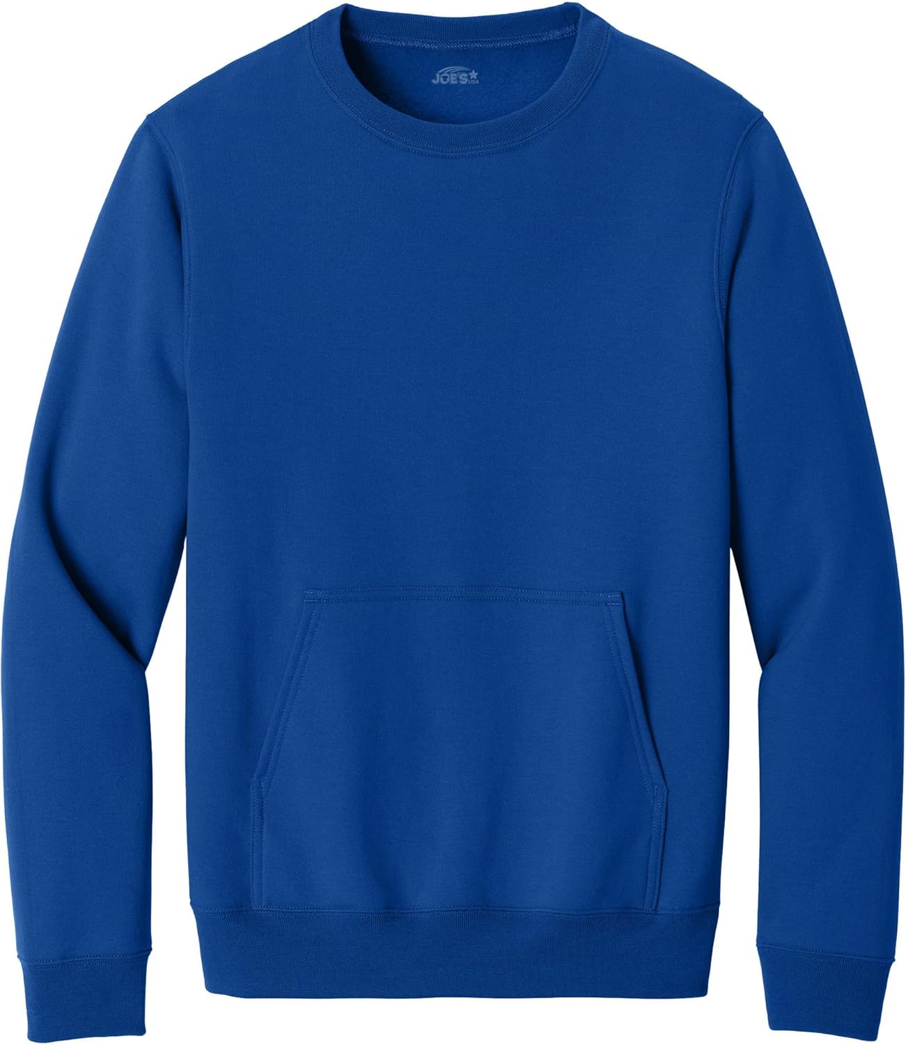 Joe's USA Core Fleece Crewneck Pocket Sweatshirt - Sizes Small - 4X-Large