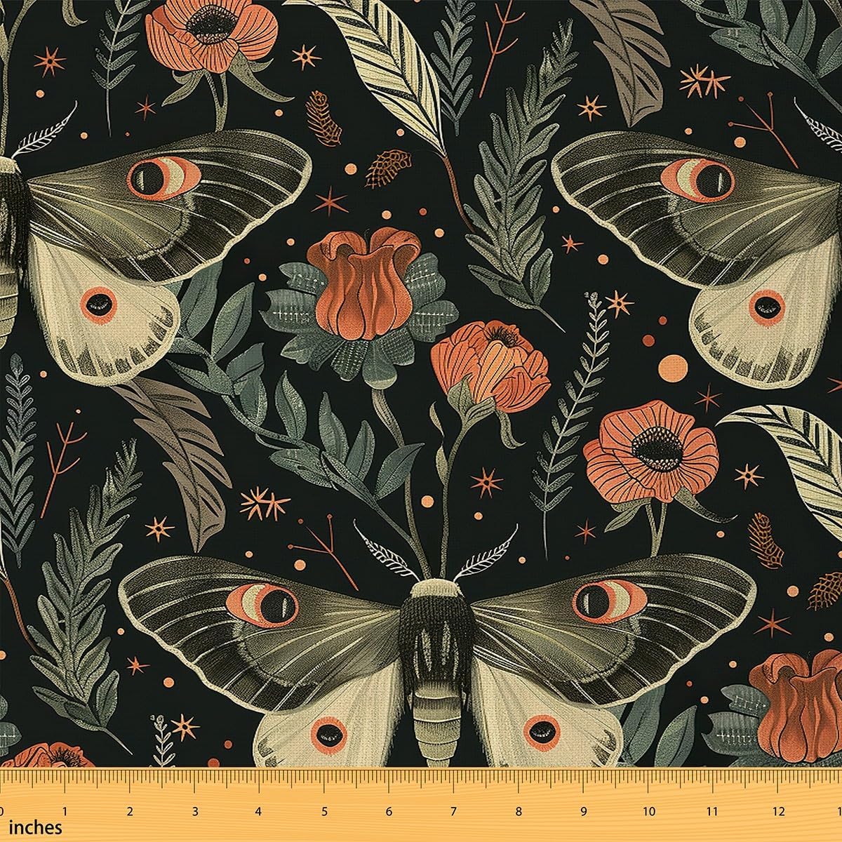 Feelyou Butterfly Fabric by The Yard Kids 3 Yard Flower Upholstery Fabric for Chairs Girl Butterfly Floral Waterproof Outdoor Fabric Butterflies Print Reupholstery Fabric Decor Beautiful Butterfly