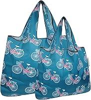 Vista 20 de allydrew Large & Small Foldable Tote Nylon Reusable Grocery Bags, Set of 2