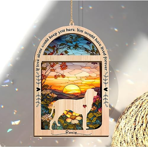Miniatura 10 de Adorno de Navidad personalizable con nombre, pérdida de mascotas, regalos para los amantes de los perros, pérdida de perros, recuerdo del perro,