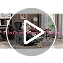 Oversized Zero Gravity Power Lift Recliner Chair for Elderly Adults Big Man Electric Lay Flat Recliner Triple Motor with Heat and Massage, Adjustable Seat Height, Arm Storage, Cup Holder
