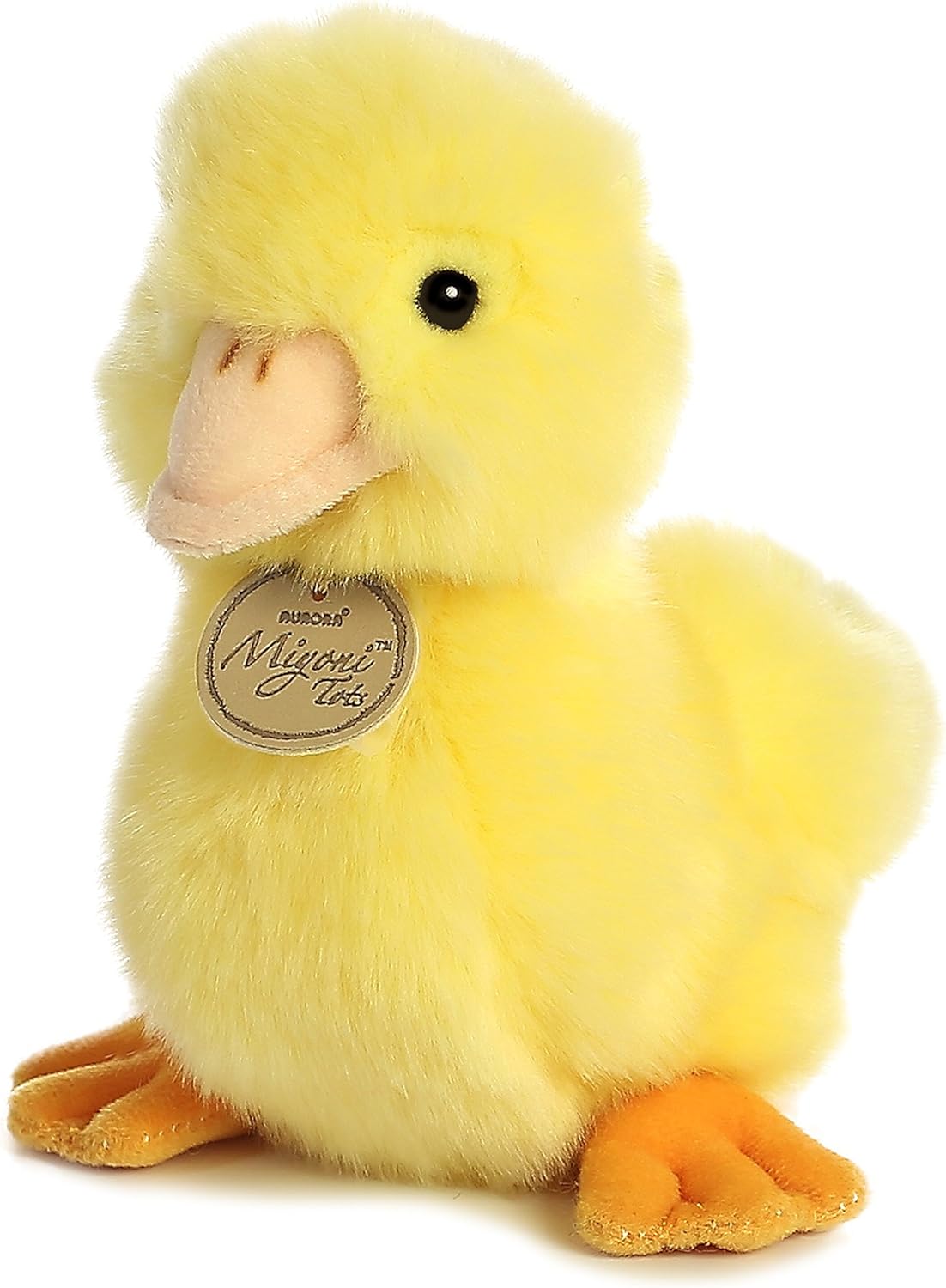 Aurora® Adorable Miyoni® Tots Duckling Stuffed Animal - Lifelike Detail - Cherished Companionship - Yellow 7.5 Inches