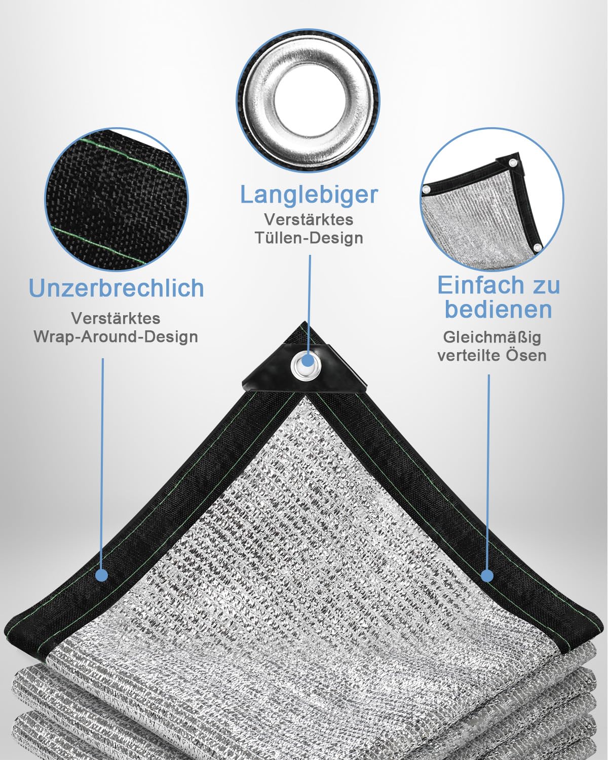 vensovo 85% Schattennetz Auto - 3x3,6m UV Alunetz Sonnenschutz Hitzeschutz für Car, Dogs