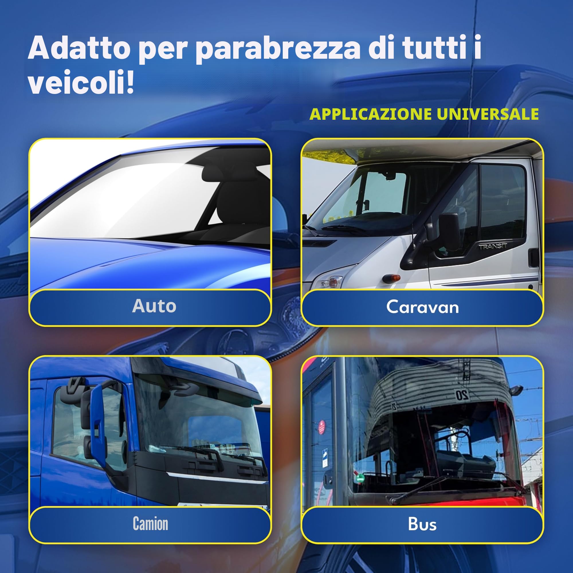 ATG® Kit riparazione parabrezza auto con lampada UV – Kit riparazione vetro auto per crepe e scheggiature | Resina riparazione parabrezza | Polimerizzazione rapida senza sole