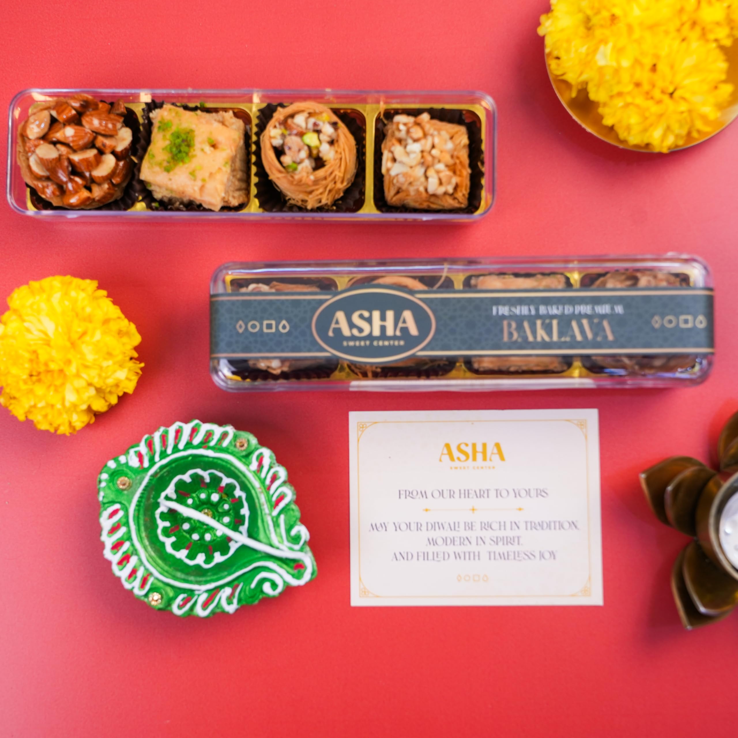 ASHA SWEETS Baklava Assorted Sweets (Pack Of 1 X 100 Grams)| Made with Pure Ghee |Premium Sweets Perfect for Gifting and Snacking| Turkish Delight Made With Fresh Ingredients
