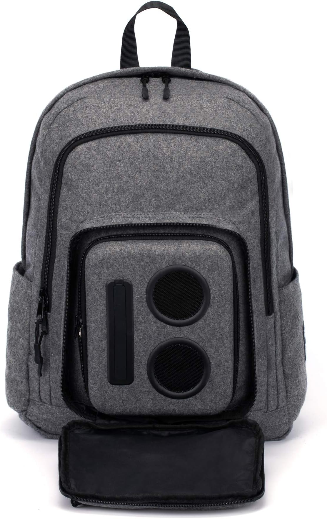 Bluetooth Speaker Backpack With 2 15-Watt Speakers & Subwoofer for Parties / Festivals / Beach / School. Rechargeable, Works with iPhone & Android (Grey, 2018 Edition)