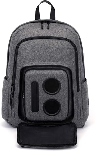 Super Real Business Mochila con altavoz Bluetooth con altavoces de 20 vatios y subwoofer para fiestas/festivales/playa. Recargable, funciona con