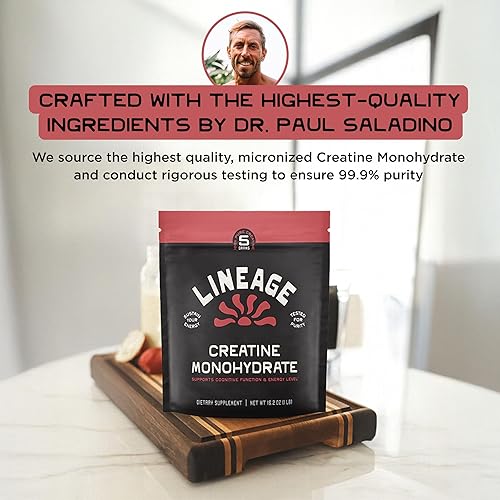 Miniatura 5 de Monohidrato de creatina micronizada con sal marina - Creatina en polvo micronizada para entrenamiento y rendimiento - Sin ingredientes artificiales