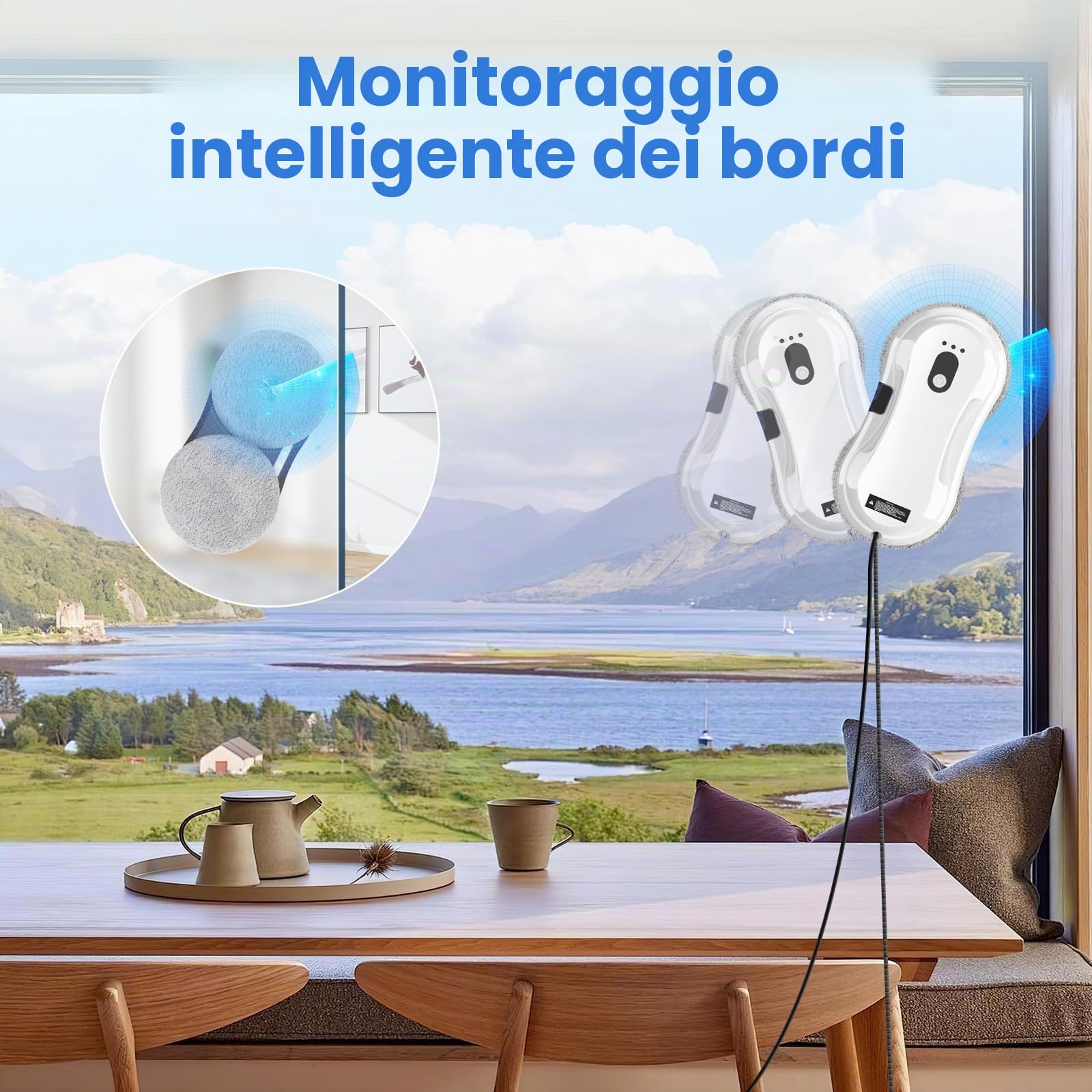 IERAKOR Robot Lavavetri, 5600Pa Lavavetri Elettrico Automatico