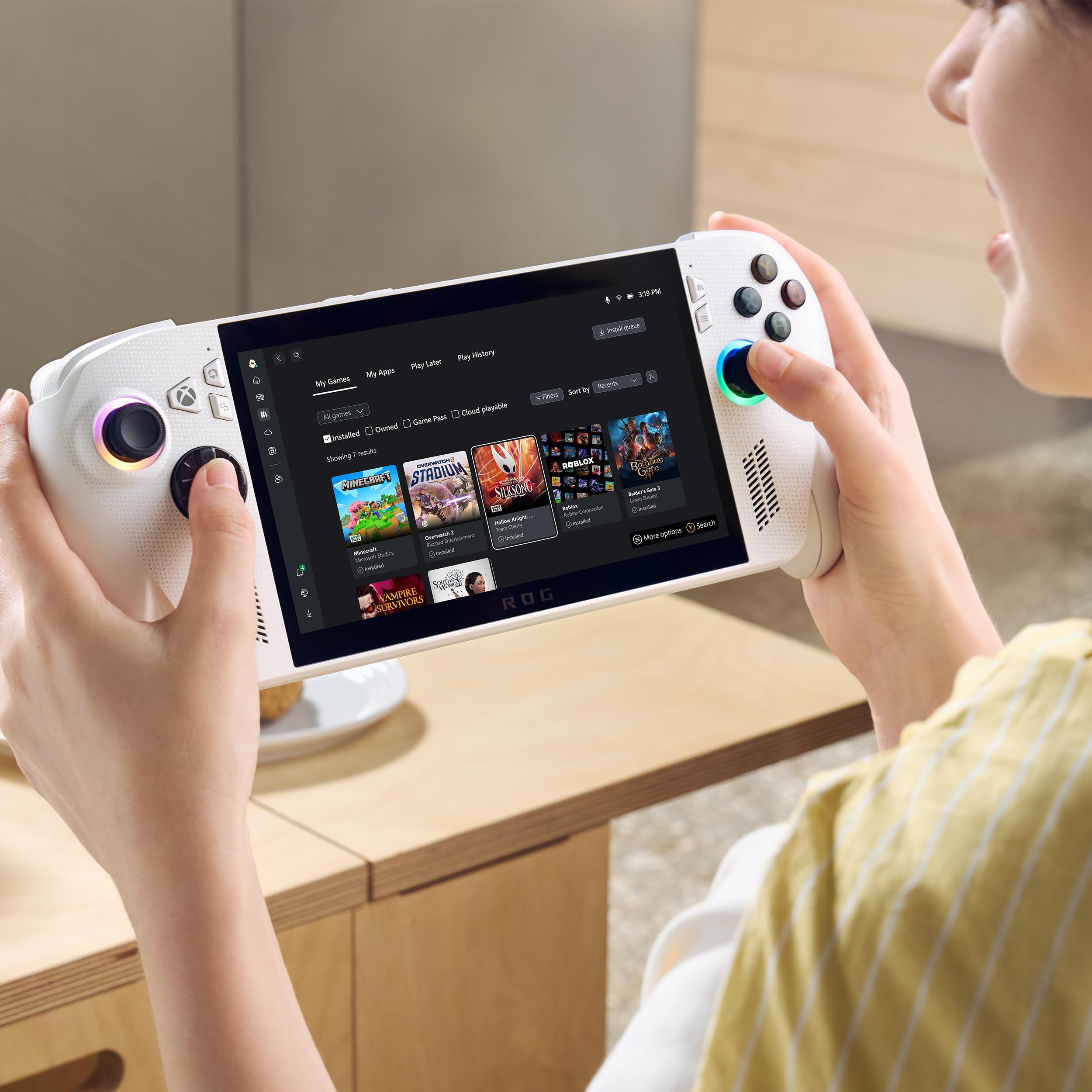 ASUS ROG Xbox Ally – 7” 1080p 120Hz Touchscreen Gaming Handheld, 3-month Xbox Game Pass Premium included, AMD Ryzen Z2 A, 16GB RAM, 512GB SSD, White: ROG Xbox Ally Z2