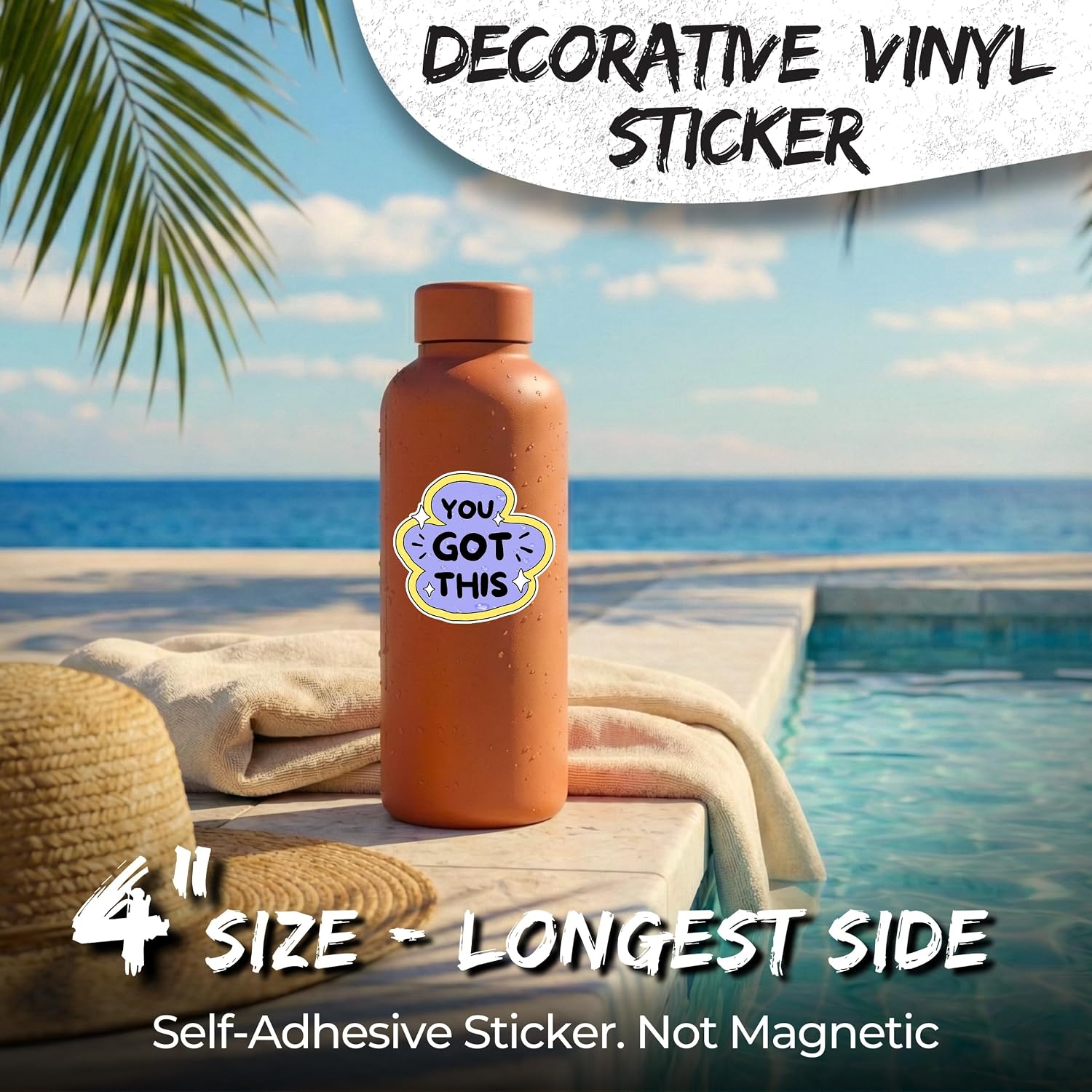 You Got This Waterproof Vinyl Sticker 4 Inch Decal image 2