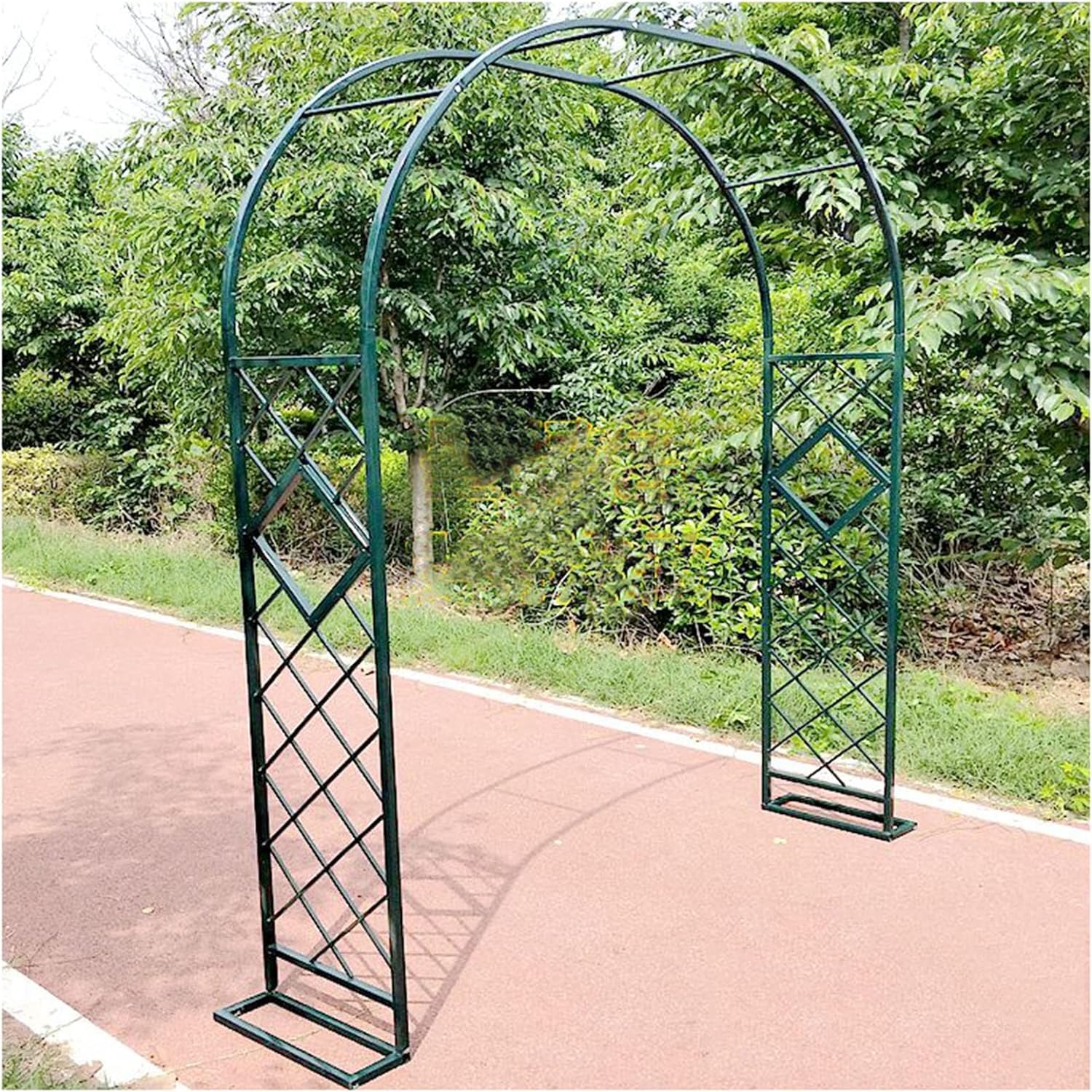 Arco de jard[strong]í[/strong]n de metal para plantas trepadoras y enrejado de rosas resistente