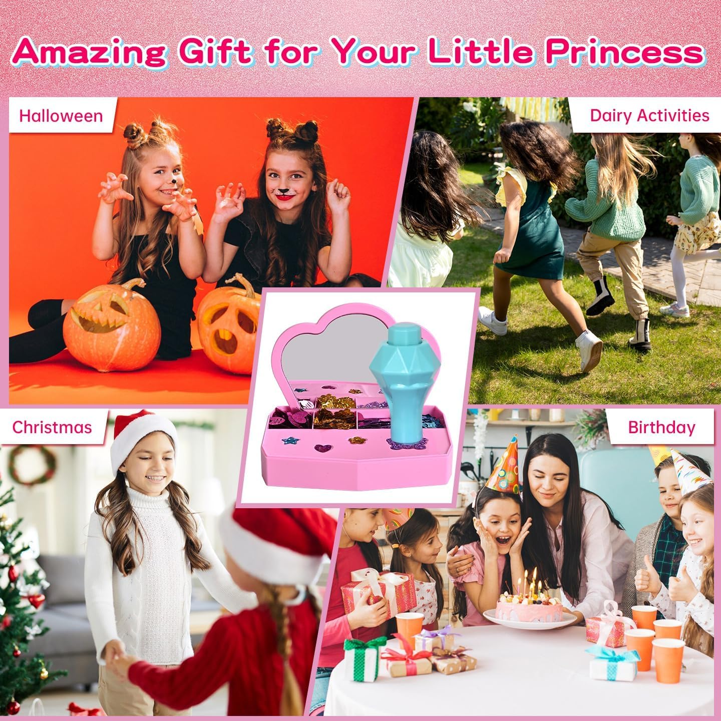 Gifts Girls 5 6 7 8 9 10 Years Old Headband Hair Accessories Toys Girls 7-12 Year Old Birthday Gifts for Girls 8 9 10 Years Old Funny Hair Decoration Kit